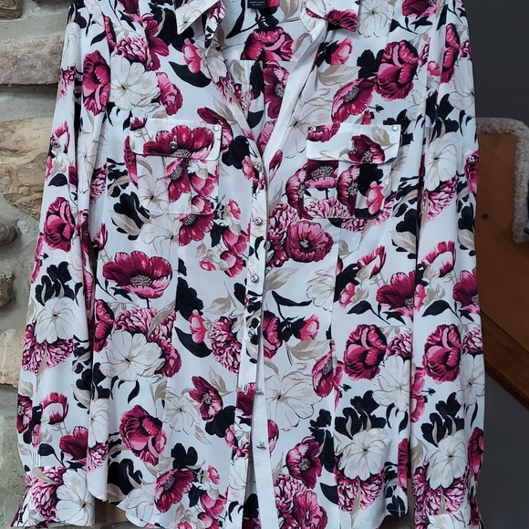 White House Black Market Tops - White House Black Market silk shirt